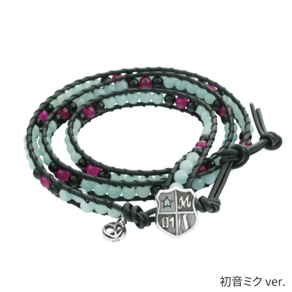 Jewelry & Hair Accessories>Hatsune Miku Leather Wrap Bracelet