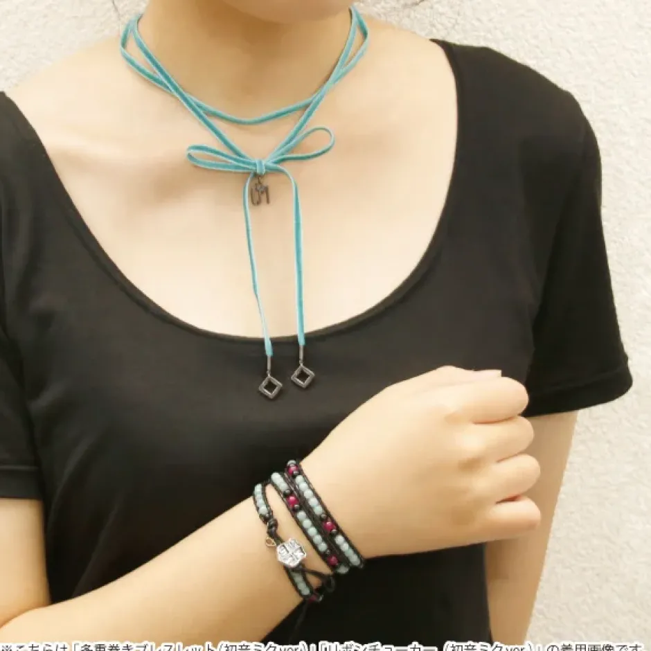 Jewelry & Hair Accessories>Hatsune Miku Leather Wrap Bracelet