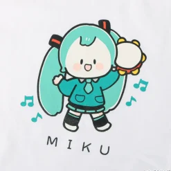 Tops>Hatsune Miku Piapro Kids! Hatsune Miku White T-Shirt