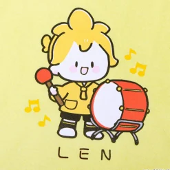 Tops>Hatsune Miku Piapro Kids! Kagamine Len Kids' Yellow T-Shirt