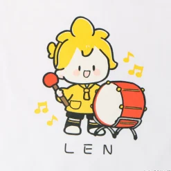 Hatsune Miku Piapro Kids! Kagamine Len White T-Shirt Outlet