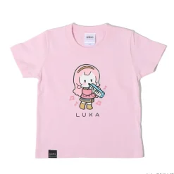 Tops>Hatsune Miku Piapro Kids! Megurine Luka Kids' Pink T-Shirt