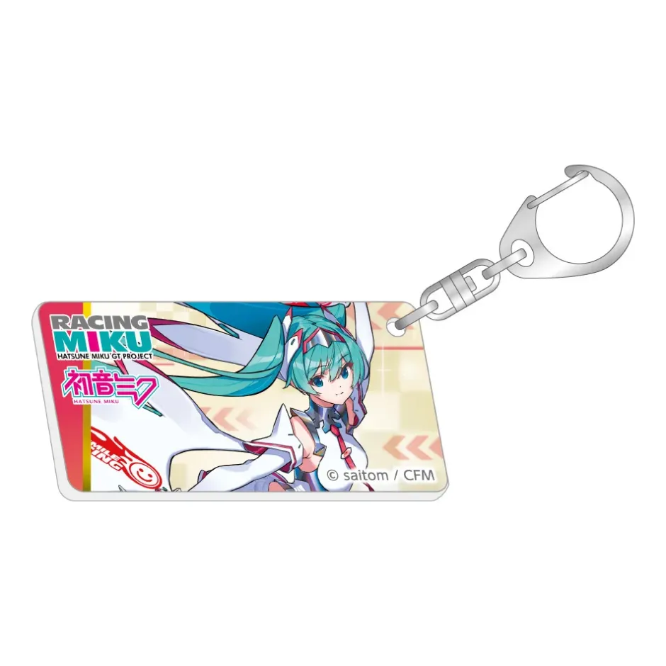 Other Goods>Hatsune Miku Racing Ver. Spa 2025 Cheering Ver. Number Plate Style Key Chain Vol. 2