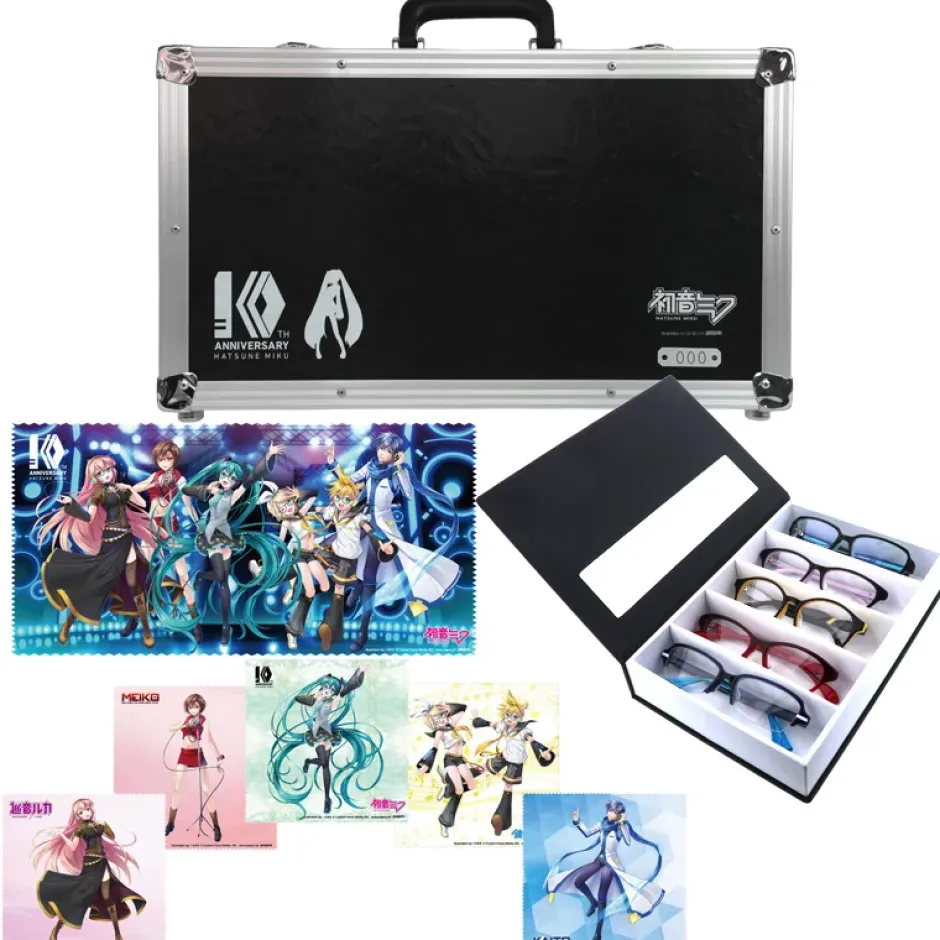 Hatsune Miku 10th Anniversary Computer Glasses Set New