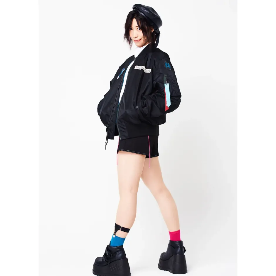 Jackets & Hoodies>Hatsune Miku x ALPHA INDUSTRIES: LAM Rock Singer Ver. Limited MA-1 Jacket