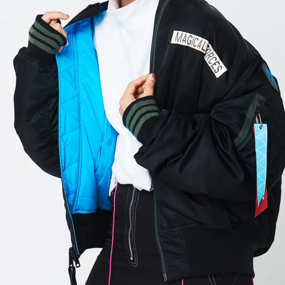Jackets & Hoodies>Hatsune Miku x ALPHA INDUSTRIES: LAM Rock Singer Ver. Limited MA-1 Jacket