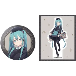 Hatsune Miku x SOLWA Bit Big Tin Badge & Sticker Set Online