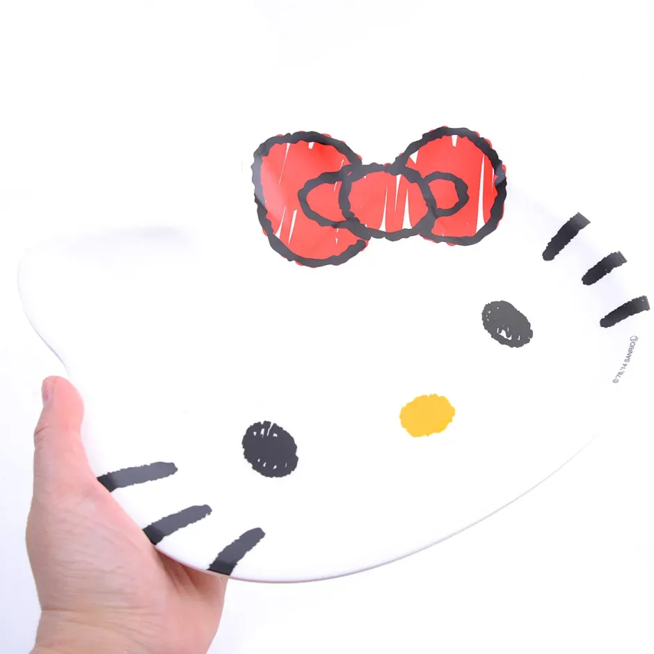 Dishware>Hello Kitty Face Large Melamine Plate