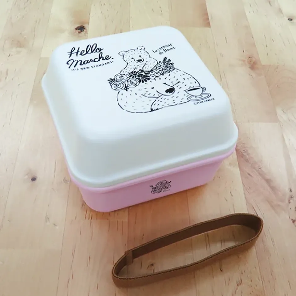 Bento Containers>Hello Marche Botanical Series Square Lunch Box