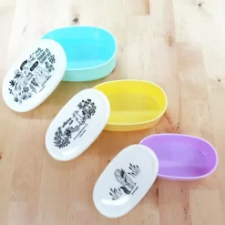Bento Containers>Hello Marche Botanical Series Elliptical Lunch Box 3-Piece Set