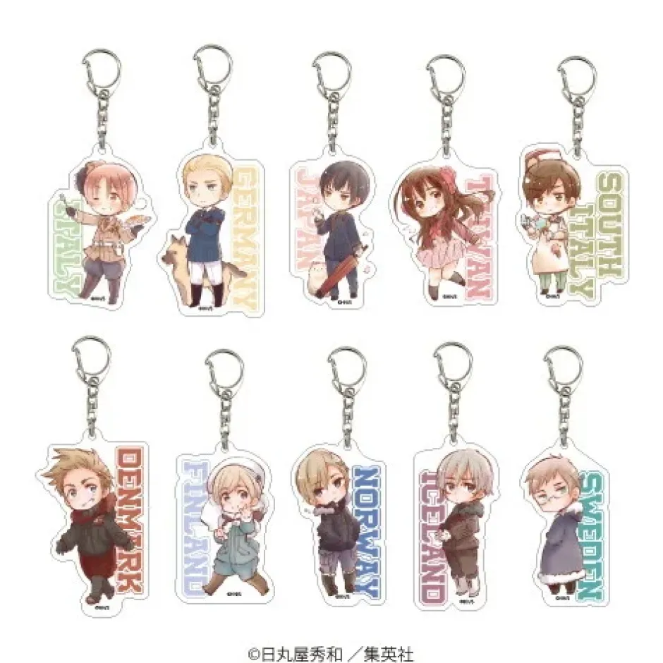 Collectable Toys>Hetalia: World Stars Acrylic Keychain Collection Vol. 1 Box Set