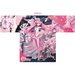 Hirosaki Cherry Blossom Festival 2022 x Sakura Miku Art by iXima Blossoms in Full Bloom at Night Happi Sale