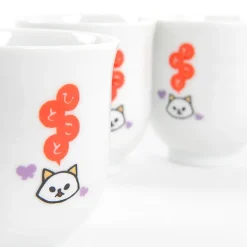 Hitokoto Animal Tea Cups (Cat) Discount