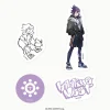 Exclusives|Stickers>hololive Meet 2024 Die-Cut Sticker Set - Banzoin Hakka