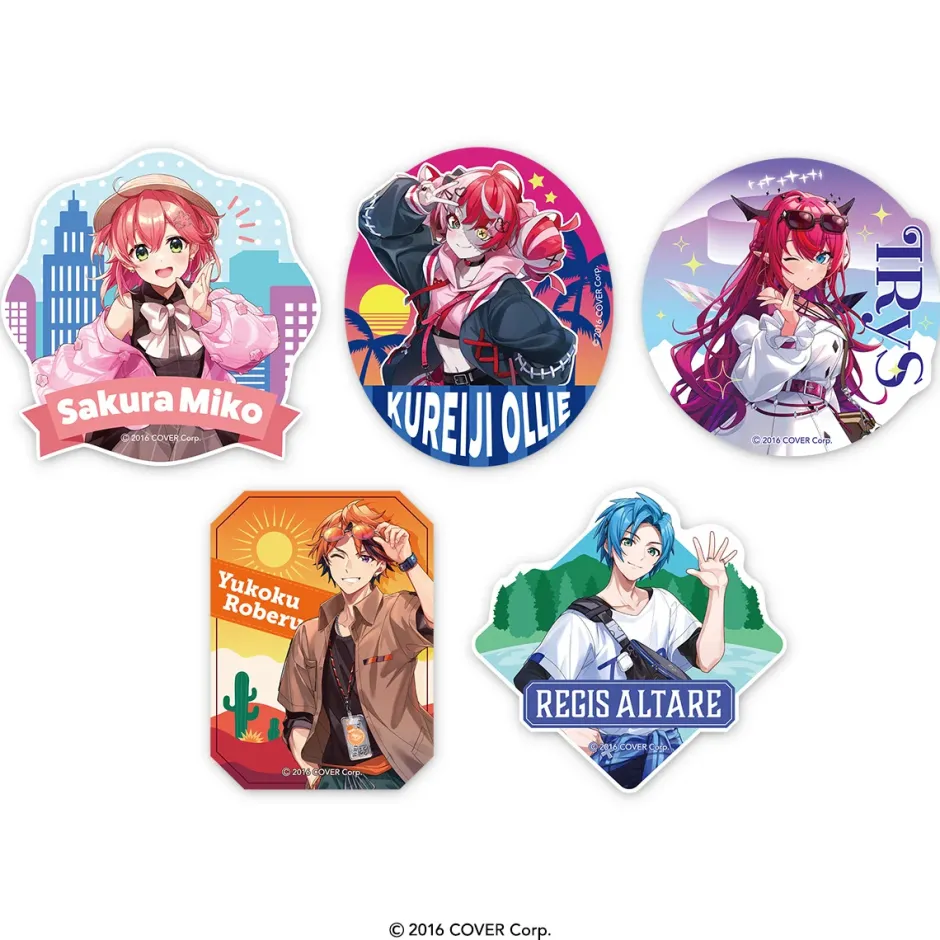 Exclusives|Stickers>hololive Meet Travel Sticker Set (Set of 5 Types)