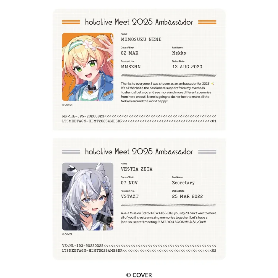Notebooks & Memo Pads>hololive Meet 2025 Passport-style Notebook