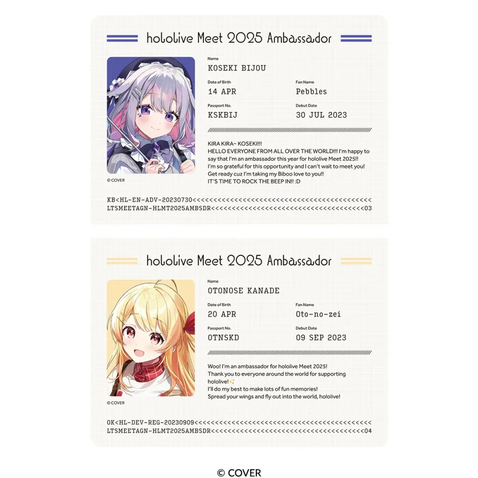Notebooks & Memo Pads>hololive Meet 2025 Passport-style Notebook