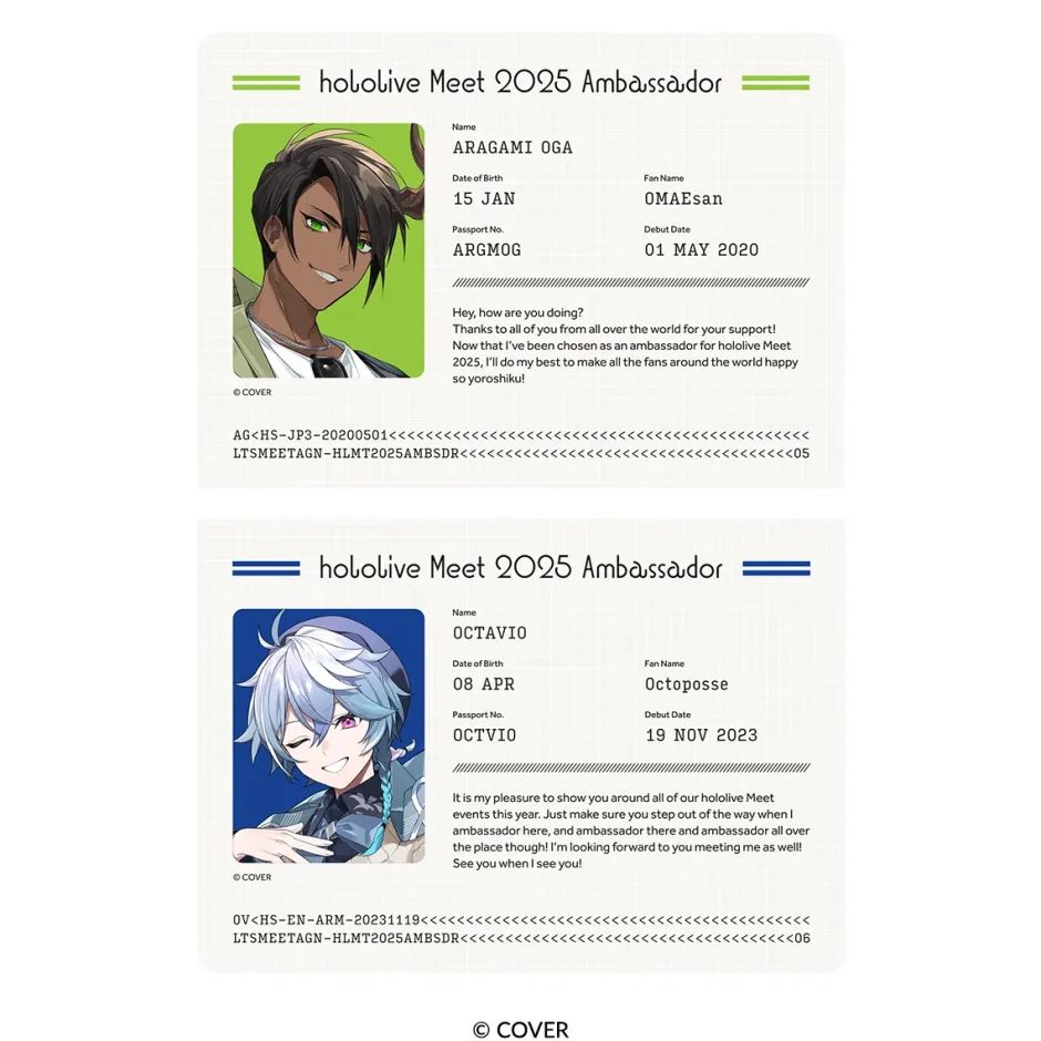 Notebooks & Memo Pads>hololive Meet 2025 Passport-style Notebook