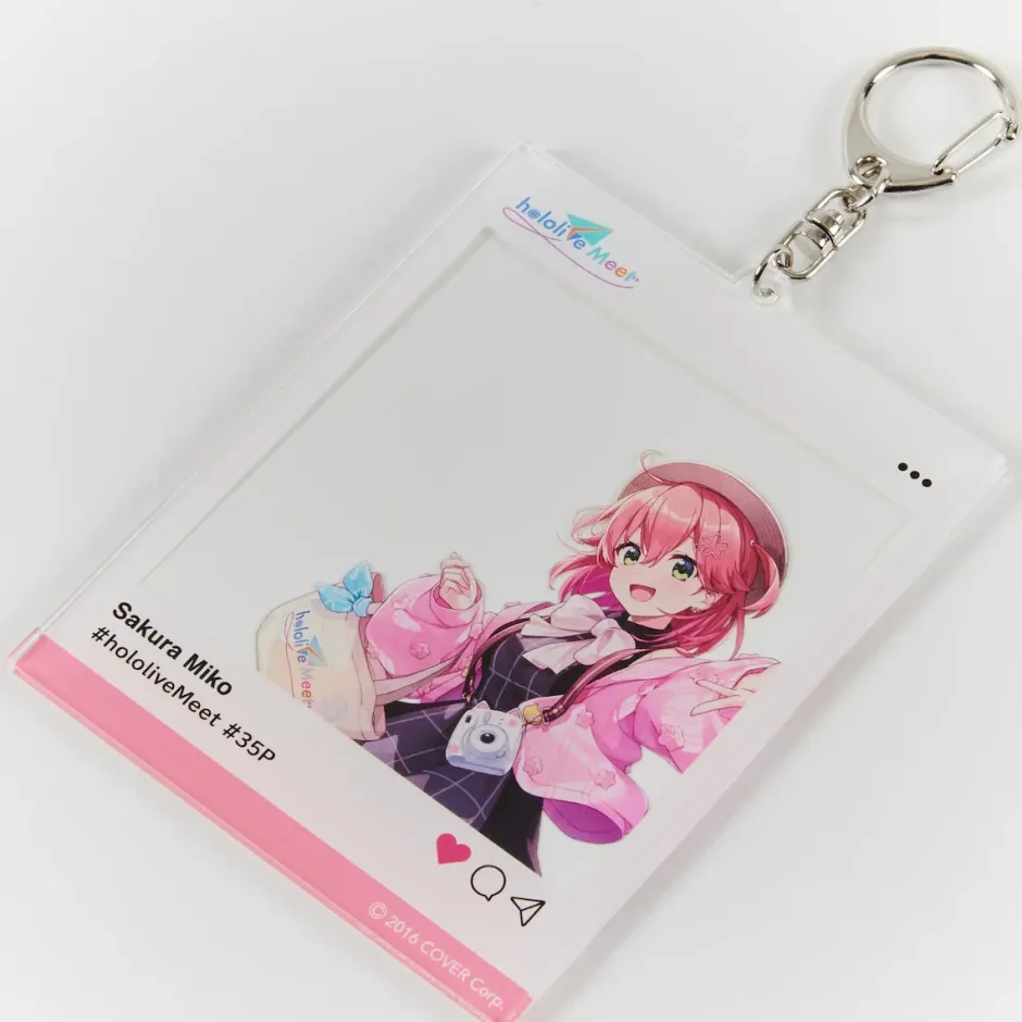 hololive Meet Social Media Style Acrylic Keychain Outlet