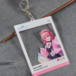 hololive Meet Social Media Style Acrylic Keychain Outlet
