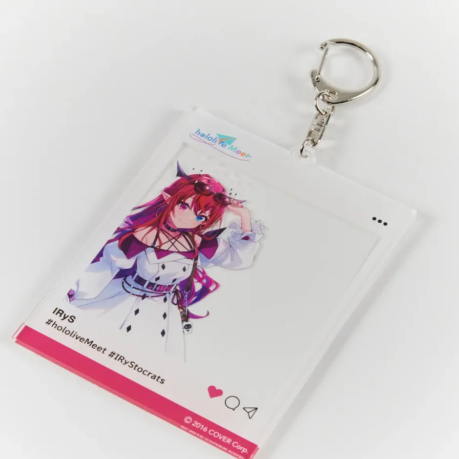 hololive Meet Social Media Style Acrylic Keychain Outlet