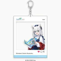 hololive Meet 2024 Social Media Style Acrylic Keychain - Shirakami Fubuki Sale