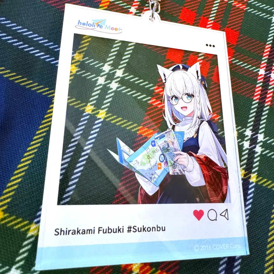 hololive Meet 2024 Social Media Style Acrylic Keychain - Shirakami Fubuki Sale