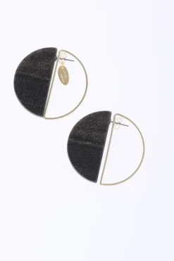 Honey Salon Acrylic Round Earrings Clearance