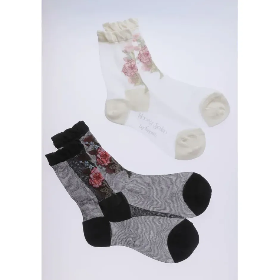 Footwear>Honey Salon Bouquet Socks