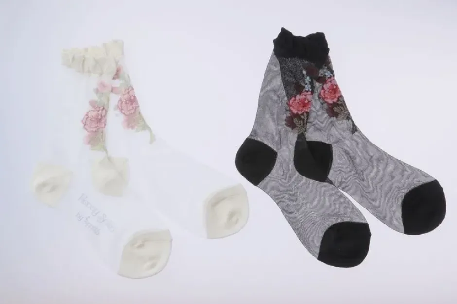 Footwear>Honey Salon Bouquet Socks
