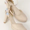 Honey Salon Flower Pumps (Light Beige) Clearance