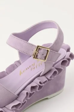 Honey Salon Frilly Sandals (Lavender) Hot