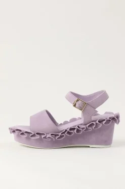 Honey Salon Frilly Sandals (Lavender) Hot