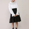 Bottoms>Honey Salon Fur Combi Skirt