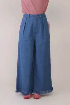Bottoms>Honey Salon Fur Pocket Wide Pants