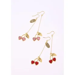 Honey Salon Honey Cherry Earrings Discount