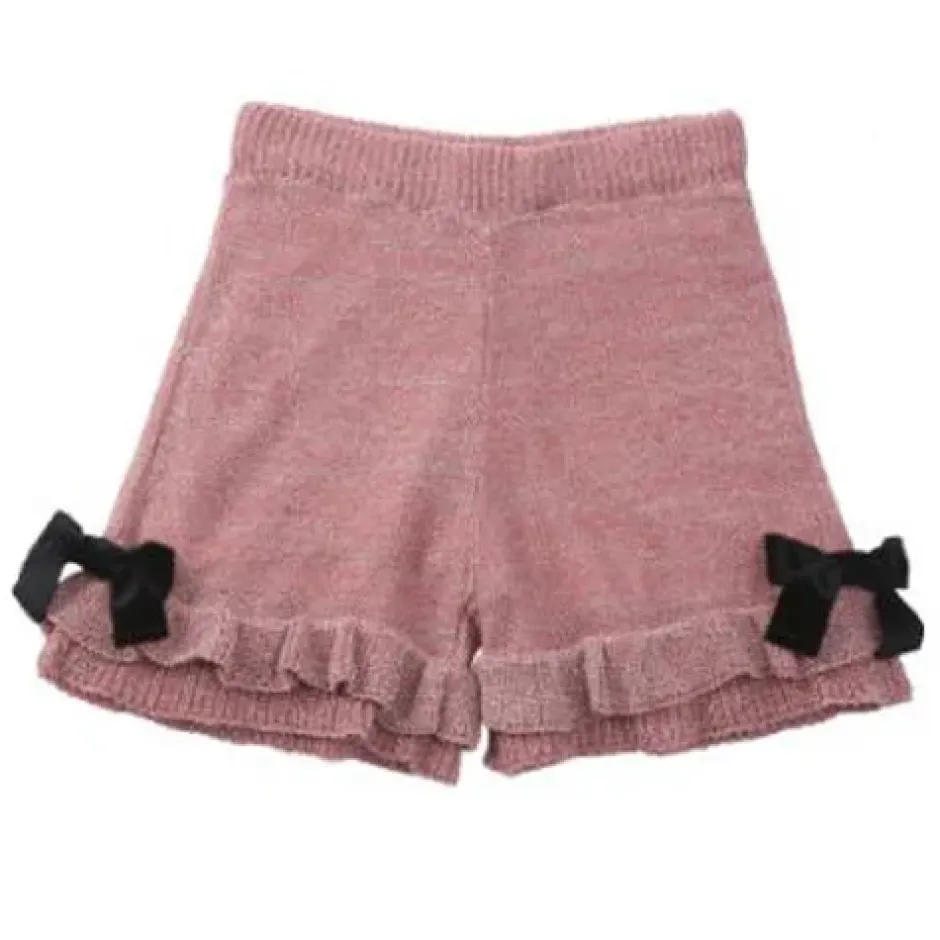 Bottoms>Honey Salon Lamé Knit Shorts