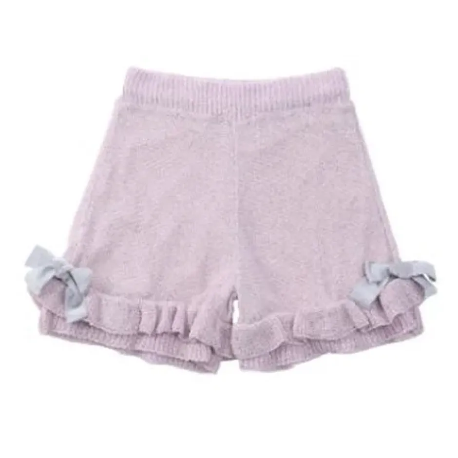 Bottoms>Honey Salon Lamé Knit Shorts