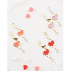 Jewelry & Hair Accessories>Honey Salon Love Cross Earrings