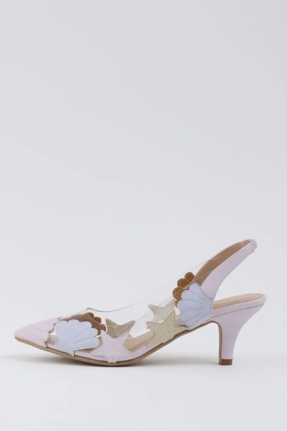 Footwear>Honey Salon Shell High Heels (Lavender)