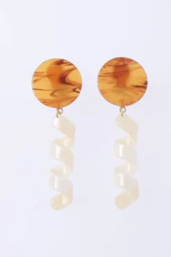 Honey Salon Spiral Earrings New