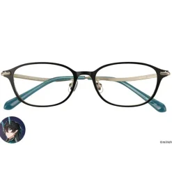 Eyewear>Honkai: Star Rail Collaboration Dan Heng • Imbibitor Lunae Model Glass Frame w/ Original Eyeglass Case & Cleaning Cloth Set