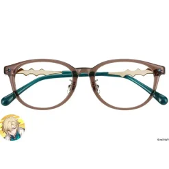Honkai: Star Rail Collaboration Aventurine Model Glass Frame w/ Original Eyeglass Case & Cleaning Cloth Set Outlet