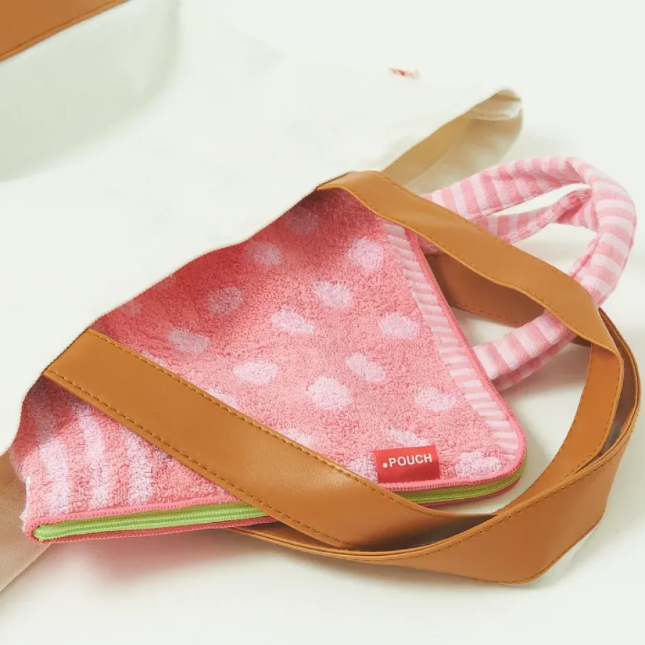 Bento Containers>Insulated Dot Pouch Lunch Bag