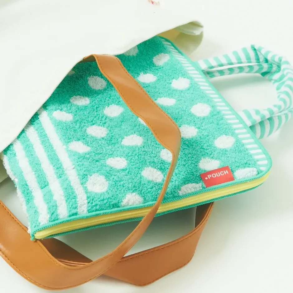 Bento Containers>Insulated Dot Pouch Lunch Bag