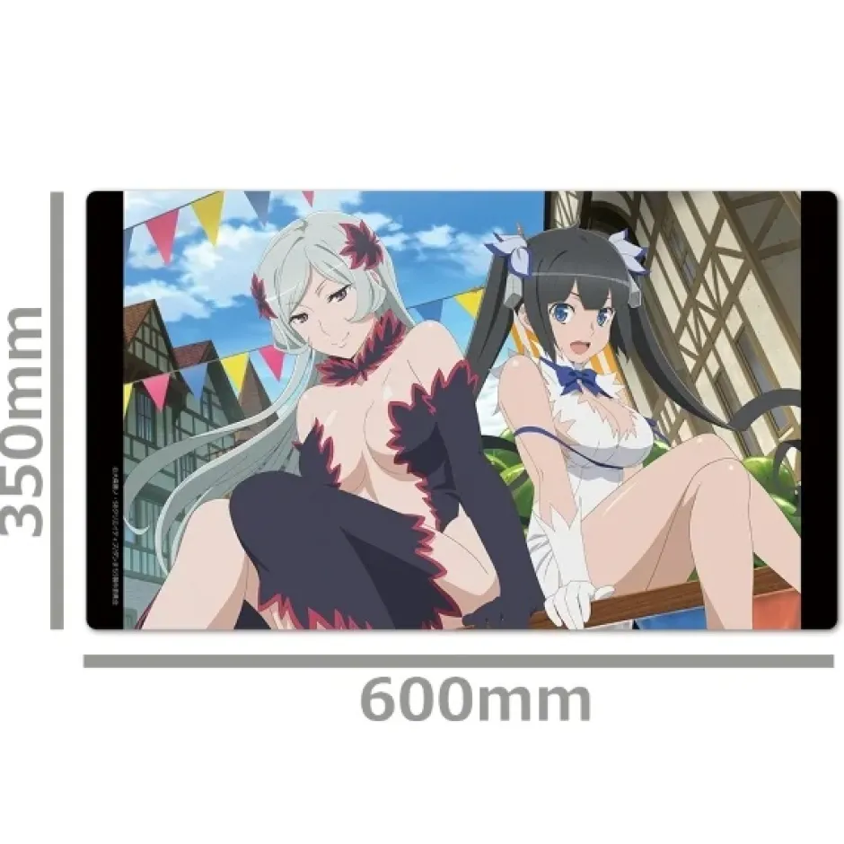 Is It Wrong to Try to Pick Up Girls in a Dungeon? V Character Rubber Mat Hestia & Freya Best