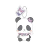 Jujutsu Kaisen 0: The Movie x Sanrio Characters Plushie Mascot Panda x Kuromi Best