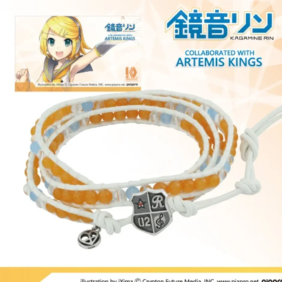 Jewelry & Hair Accessories>Kagamine Rin Leather Wrap Bracelet
