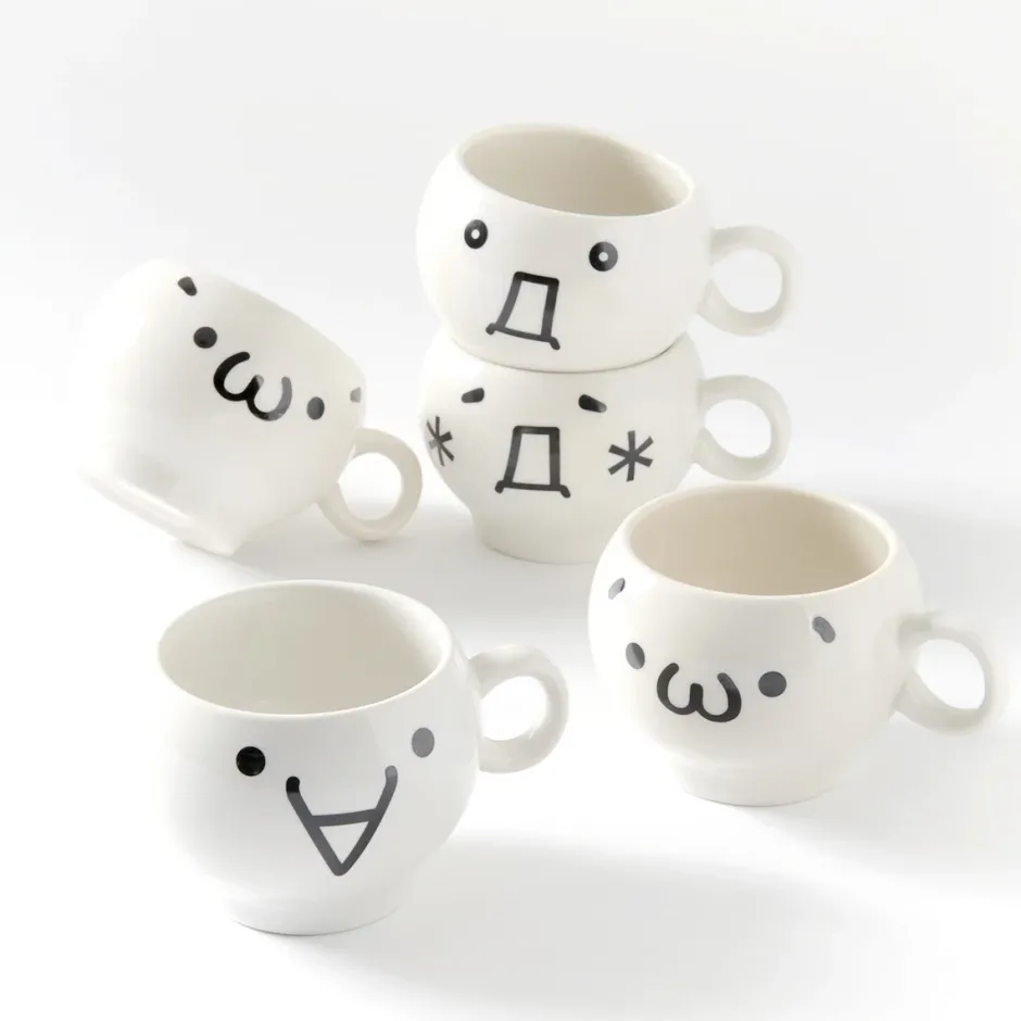 Kaomoji-kun Mugs Hot
