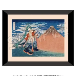 Fine Art>Katsushika Hokusai x Hatsune Miku Reproduction Art Print Thirty-six Views of Mount Fuji: Fine Wind, Clear Morning